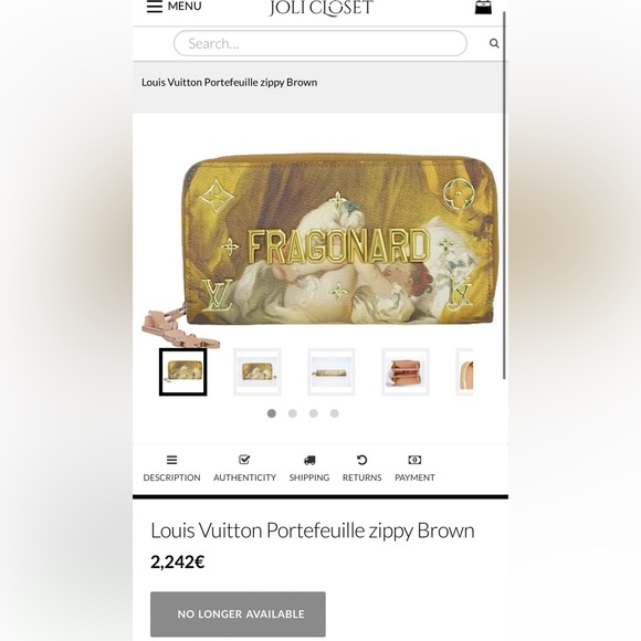 Louis Vuitton Limited Edition Jeff Koons wallet - Picture 13 of 14